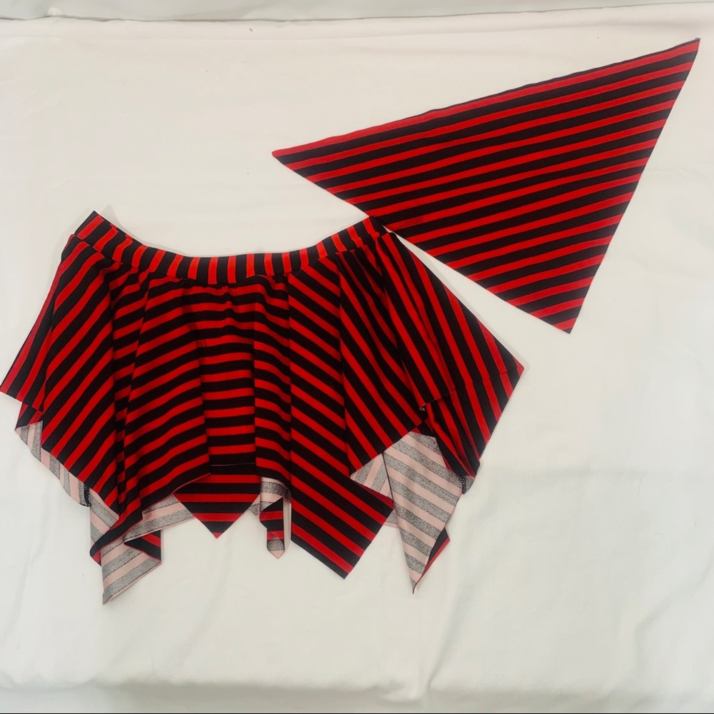 Curtain Call Girls Xl Dancewear Skirt With Scarf.